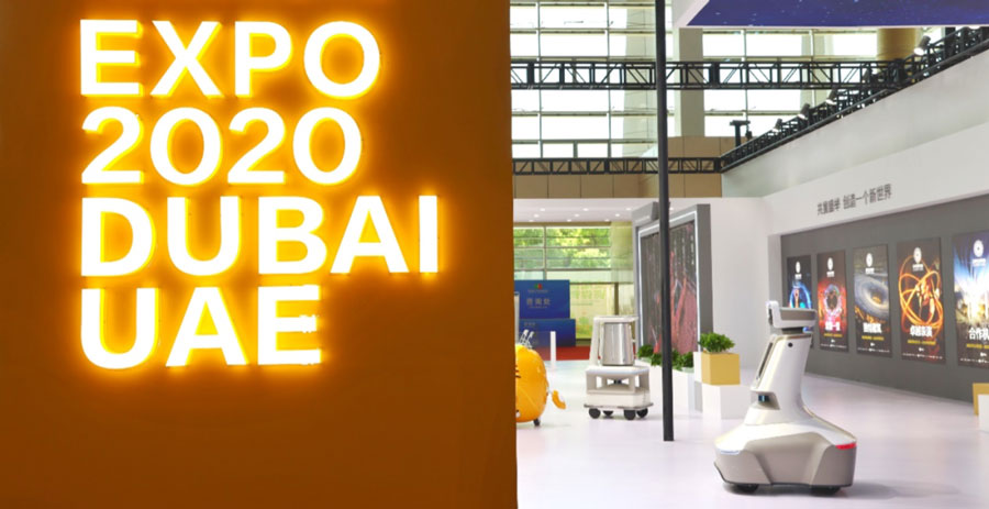 Terminus Group presented its robots at the stand of Expo 2020 Dubai, UAE